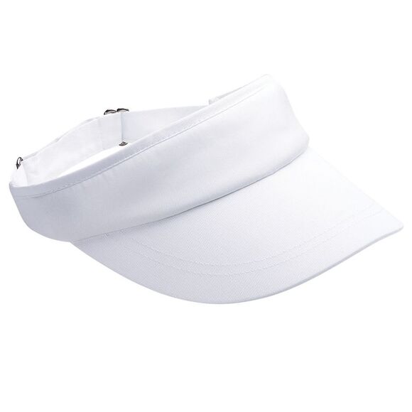 Beechfield Unisex Sports Visor / Headwear (Pack of 2) / White - Picture 1 of 3